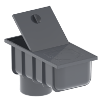 Отстойник для квадратной трубы KROP квадратная ПВХ