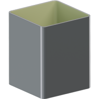 Квадратная труба KROP квадратная ПВХ