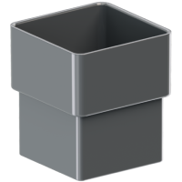 Соединитель квадратной трубы KROP квадратная ПВХ