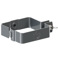 Держатель трубы квадратной сталь KROP квадратная ПВХ